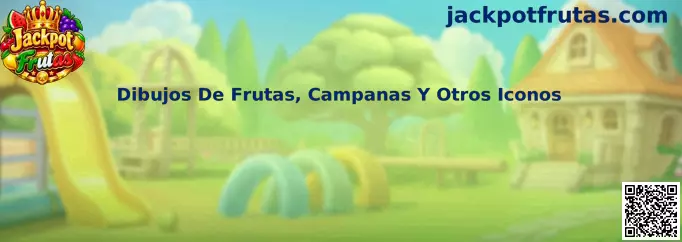 Dibujos de frutas, campanas y otros iconos tradicionales de Jackpot Frutas
