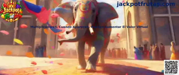 Representación visual de multiplicadores y valores virtuales en Jackpot Frutas